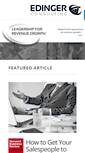 Mobile Screenshot of edingerconsulting.com